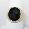 Picture of 14k Yellow Gold Onyx Intaglio Ring