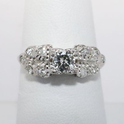 Picture of 14k White Gold Mid-Century Diamond Ring