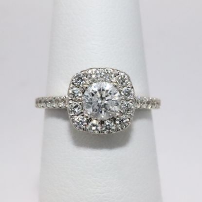 Picture of 14k White Gold .50Ct Diamond Bridal Ring 
