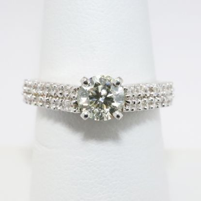 Picture of 18k White Gold Diamond Engagement Ring 