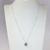 Picture of 14k White Gold Sapphire & Diamond Pendant