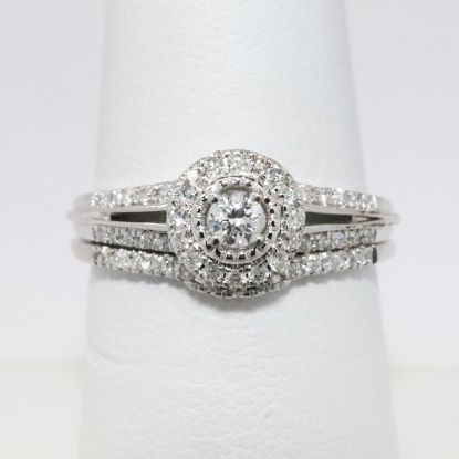 Picture of 14k White Gold Diamond Bridal Set Ring