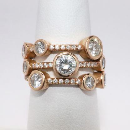 Picture of 14k Rose Gold Diamond Ring