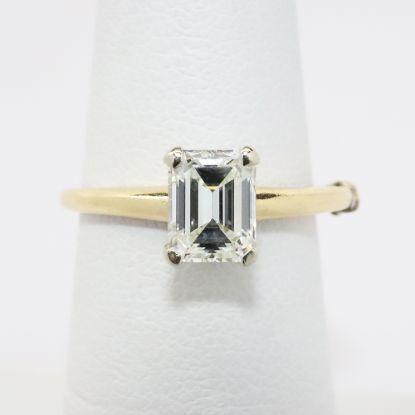 Picture of 14k Yellow Gold Solitaire Diamond Ring