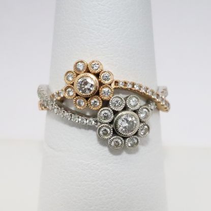 Picture of 14k Two Tone Gold Diamond Ring