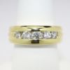 Picture of 18k Yellow Gold & Diamond Band Men's Wedding Ring
