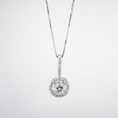 Picture of 14k White Gold Diamond Necklace