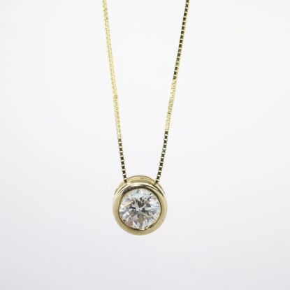 Picture of 14k Yellow Gold Diamond Necklace