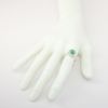 Picture of 14k White Gold Emerald Diamond Ring