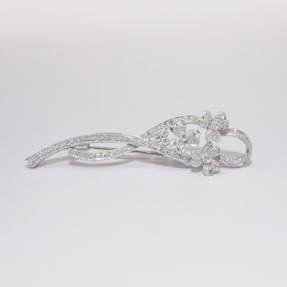 Picture of 14k White Gold Diamond Brooch