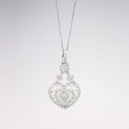 Picture of 14K White Gold Diamond Necklace