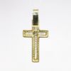 Picture of 18k Yellow Gold & Diamond Encrusted Cross Pendant