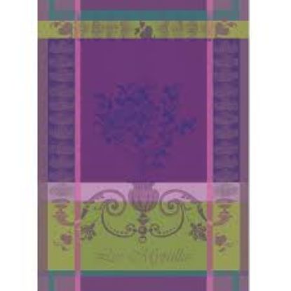 Picture of "Myrtilles" Blueberries Violet Tea Towel