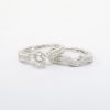 Picture of 18k White Gold & Round Brilliant Cut Diamond Bridal Ring Set