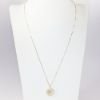 Picture of 14k Yellow Gold with Pierced, Diamond Enhanced Nautilus Shell Inspired Pendant