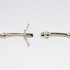 Picture of 18k Two-Tone Gold Necklace with Clear Round Brilliant Diamonds & Champagne Diamond Accented Stations