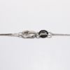 Picture of 14k White Gold Necklace with Blue Sapphire & Diamond Bar Pendant