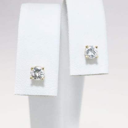 Picture of 14k Yellow Gold .47CTW Diamond Studs 