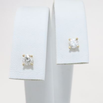 Picture of 14k Yellow Gold .34CTW Diamond Studs 