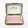 Picture of Limoges, France Porcelain 4th of July Picnic Basket Trinket Box with Surprise Plates & Napkins Inside