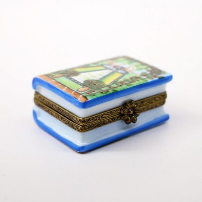 Picture of Retired Limoges Porcelain 'Book Of Gardening' Trinket Box