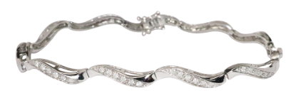 Picture of 0.85ct Diamond Bracelet, 14k White Gold