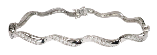 Picture of 0.85ct Diamond Bracelet, 14k White Gold