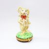 Picture of Limoges Porcelain 'Bedtime Bunny' Stuffed/Toy Rabbit Trinket Box by Artoria.