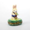 Picture of Limoges Porcelain Easter Bunny with Carrot Trinket Box by Chamart