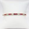 Picture of 14k Yellow Gold Ruby & Diamond Bracelet 