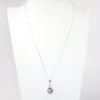 Picture of 18k White Gold Tahitian Cultured Pearl & Diamond Necklace 