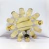 Picture of Vintage Mid Century Modern Aksel Holmsen Norwegian Gilt Sterling Silver & Guilloche Enameled Flower Brooch