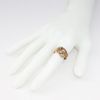 Picture of Antique 14k Gold & Old Cut Diamond Triple Snake Ring