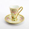 Picture of Art Nouveau Julius H. Brauer Hand Painted Set of 6 Honeysuckle Demitasse Cup & Saucer Set