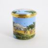 Picture of Halcyon Days Enameled African Animals by Mount Kilimanjaro Trinket Box