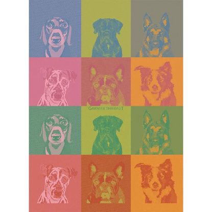 Picture of Garnier-Thiebaut Dogs 'Chiens Pop' Kitchen Towel