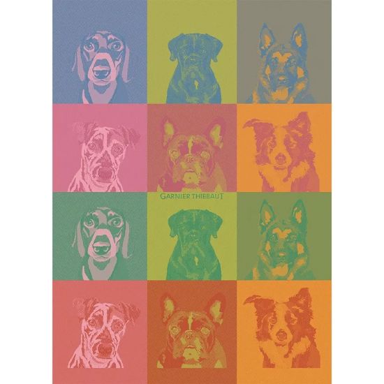 Picture of Garnier-Thiebaut Dogs 'Chiens Pop' Kitchen Towel
