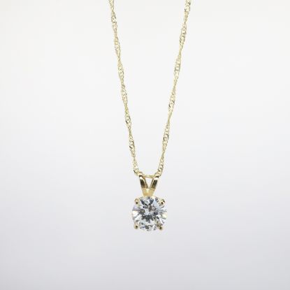 Picture of 14k Yellow Gold Diamond Necklace 