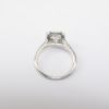 Picture of 14k White Gold & Haloed Cushion Cut Diamond Bridal Ring Set