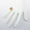 Picture of Antique Art Deco 14k Yellow Gold Filigree & Baguette Cut Amethyst Ring with Diamond Accents