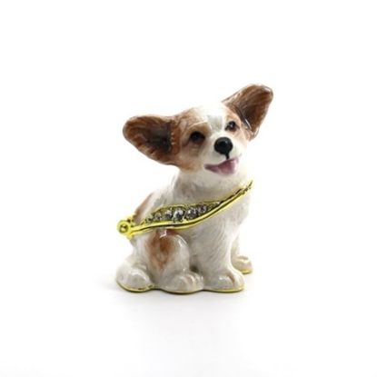 Picture of Kingspoint Designs Charming the Papillon Puppy Mini Trinket Box