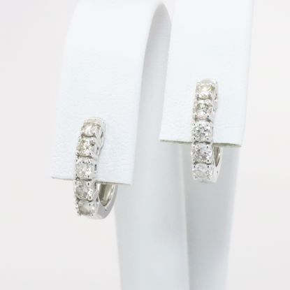 Picture of 14k White Gold Diamond Earrings 