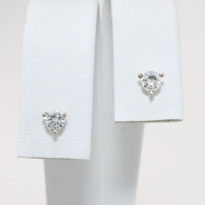 Picture of 14k White Gold .35CTW Round Brilliant Diamond Earrings 