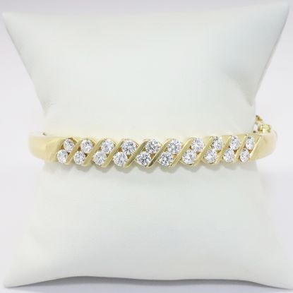 Picture of 14k Yellow Gold  Diamond Bangle 