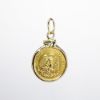 Picture of 14k Yellow Gold Dos Pesos Coin Pendant 
