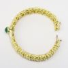 Picture of 18k Yellow Gold, Emerald Cabochon & Diamond Bracelet