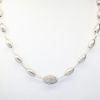 Picture of 18k White Gold Station Necklace with Diamond Accented Center Station