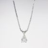 Picture of 14k White Gold Necklace with Pear Cut Diamond Pendant
