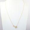 Picture of 14k Yellow Gold & Diamond Double Butterfly Necklace 