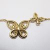 Picture of 14k Yellow Gold & Diamond Double Butterfly Necklace 